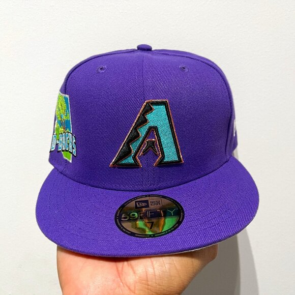 Arizona Diamondbacks MLB Stateview Purple Fitted Hat - New - Picture 1 of 5